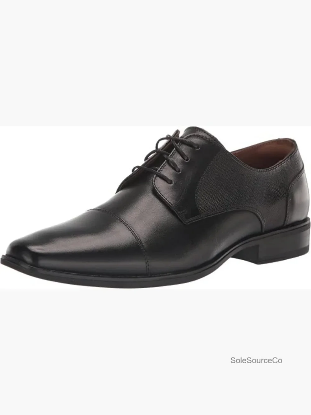 Cap Toe Oxford Formal Dress Shoes Lace Up Leather